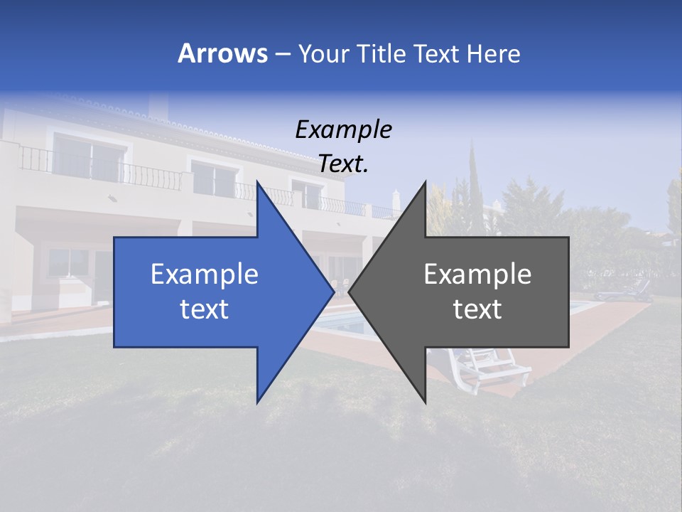 Swimming Pool At Home PowerPoint Template