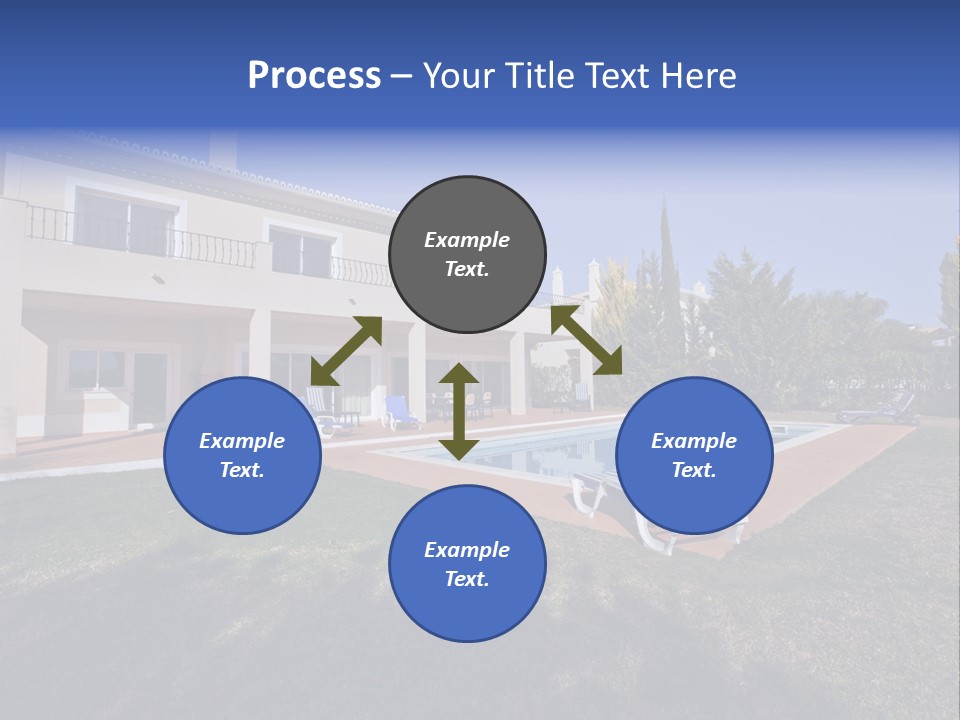 Swimming Pool At Home PowerPoint Template
