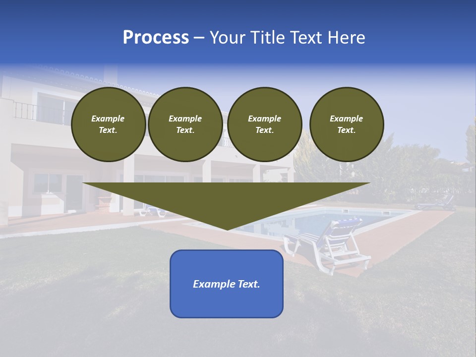 Swimming Pool At Home PowerPoint Template