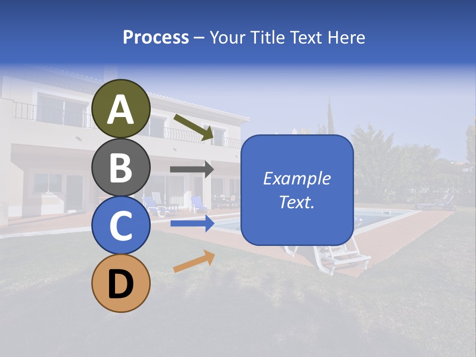 Swimming Pool At Home PowerPoint Template