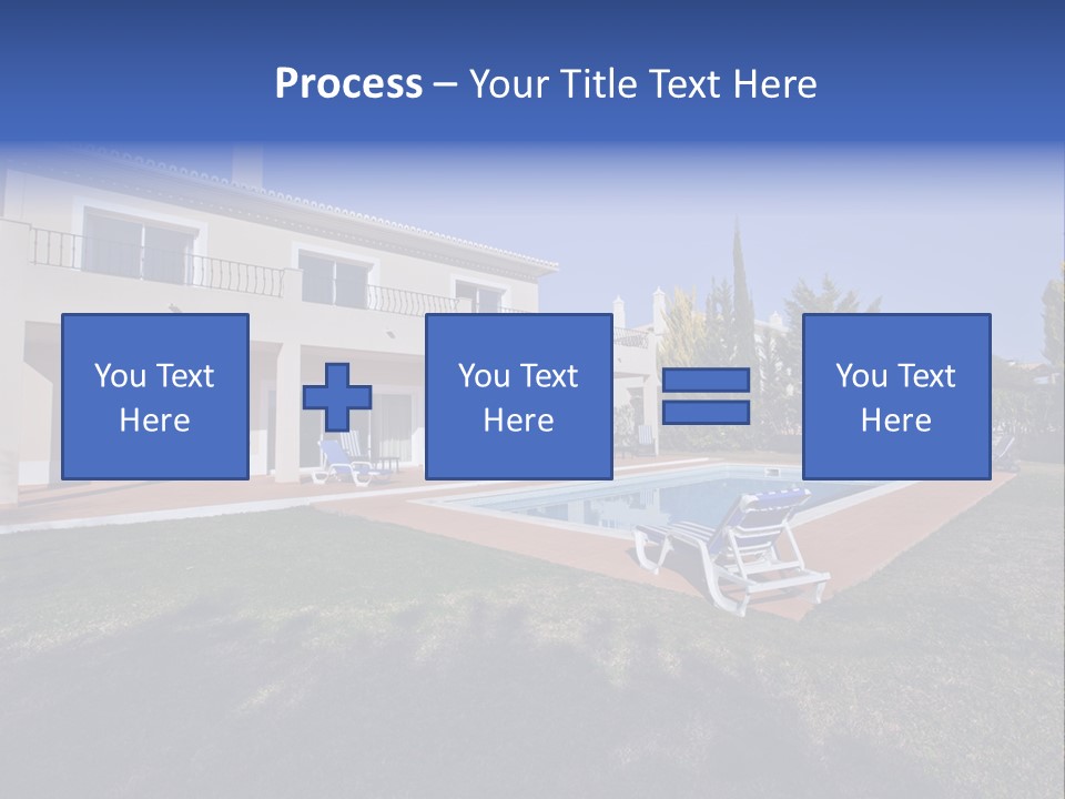 Swimming Pool At Home PowerPoint Template