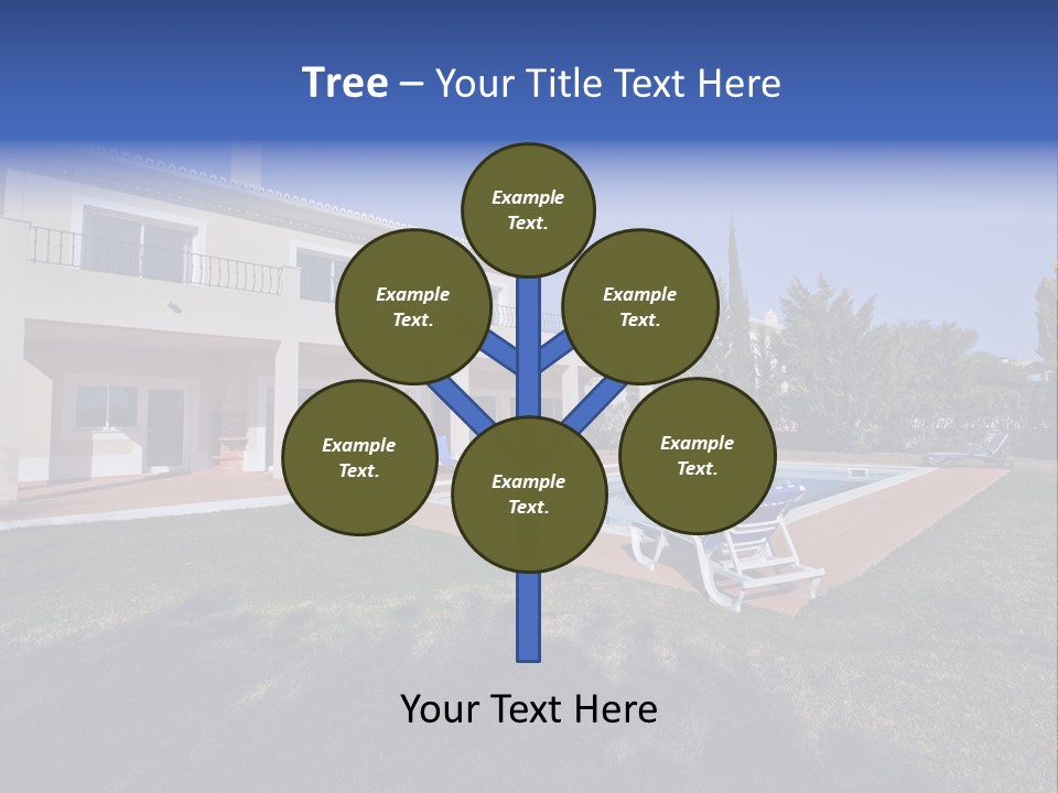 Swimming Pool At Home PowerPoint Template