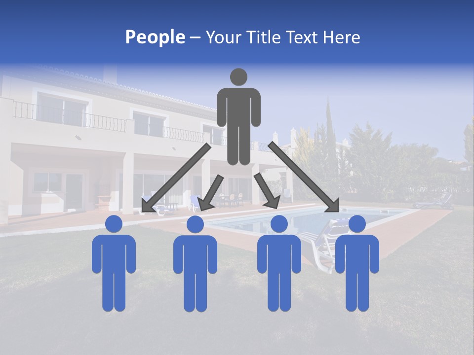 Swimming Pool At Home PowerPoint Template