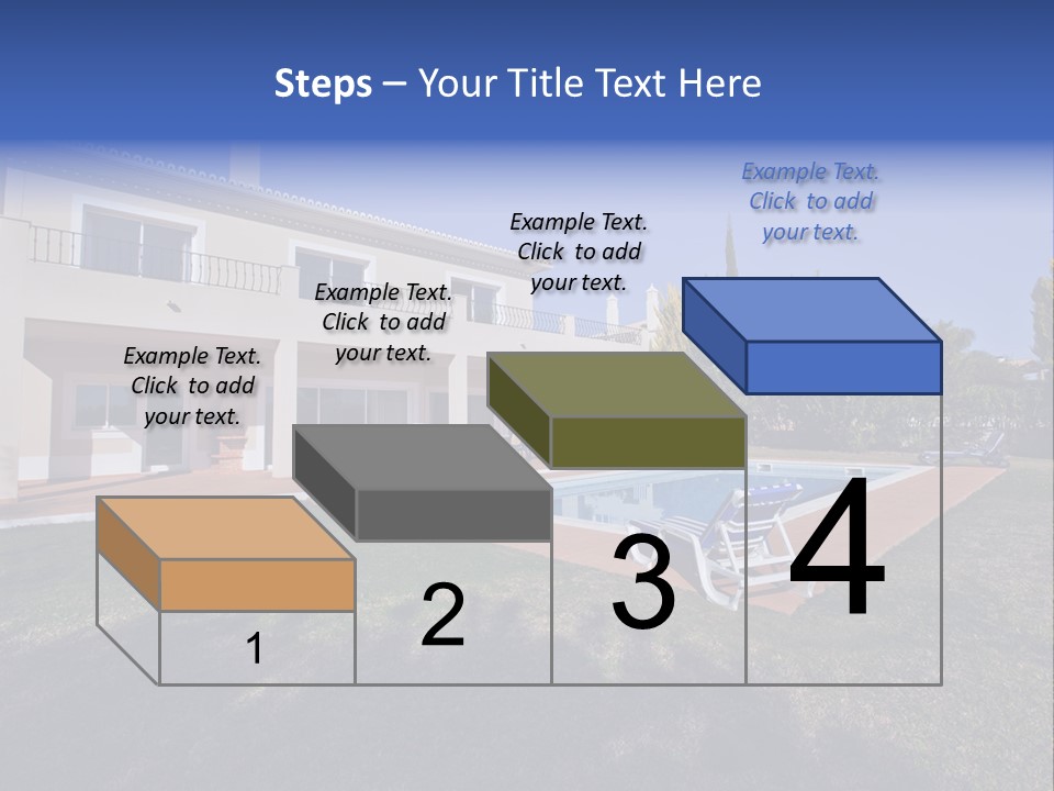 Swimming Pool At Home PowerPoint Template
