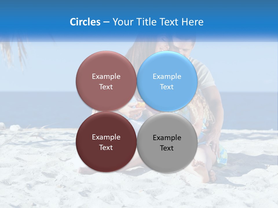 Family By The Sea PowerPoint Template