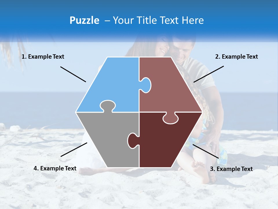 Family By The Sea PowerPoint Template