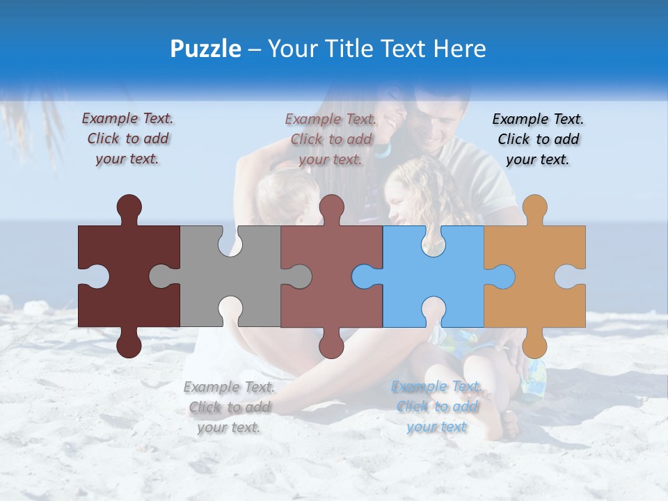 Family By The Sea PowerPoint Template