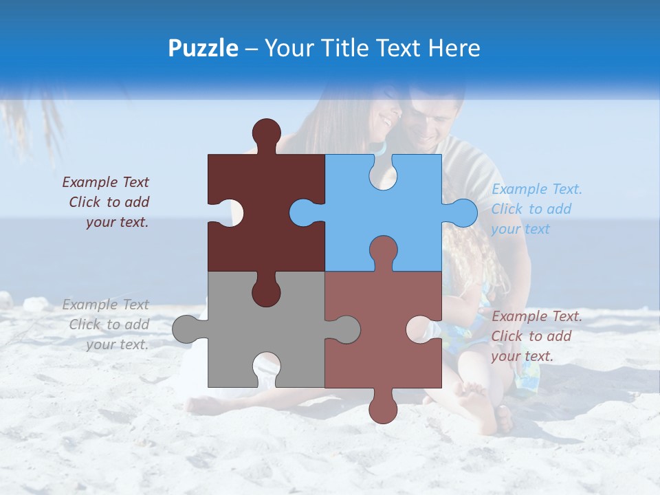 Family By The Sea PowerPoint Template