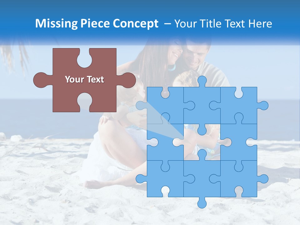 Family By The Sea PowerPoint Template