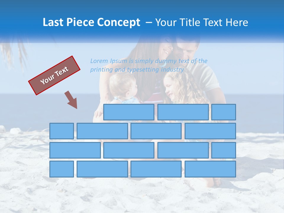 Family By The Sea PowerPoint Template