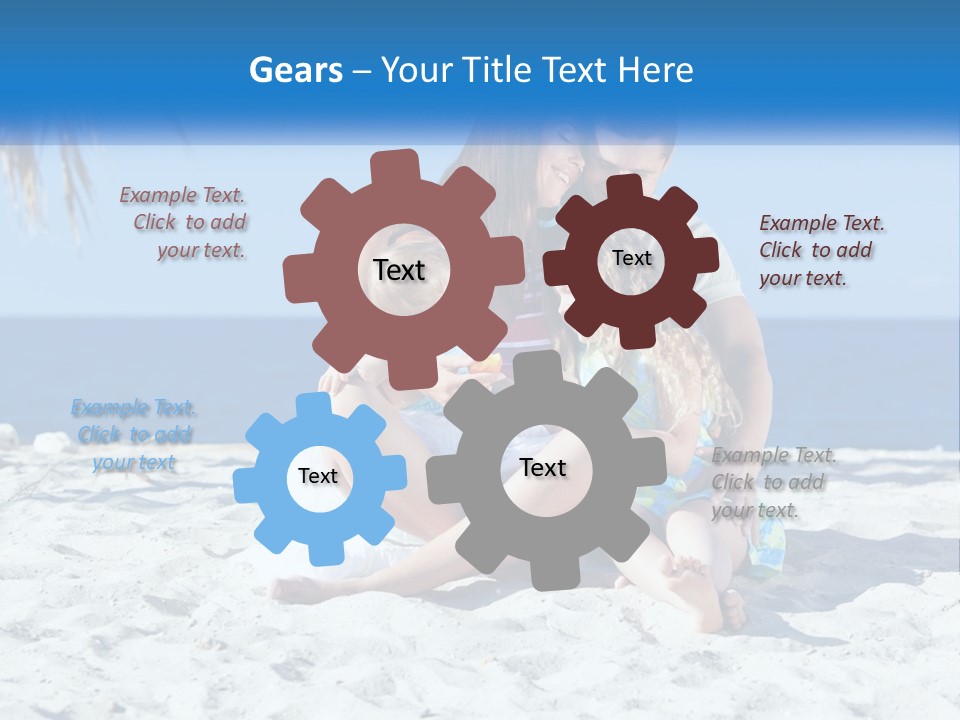 Family By The Sea PowerPoint Template