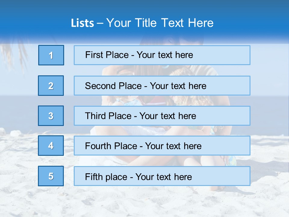 Family By The Sea PowerPoint Template