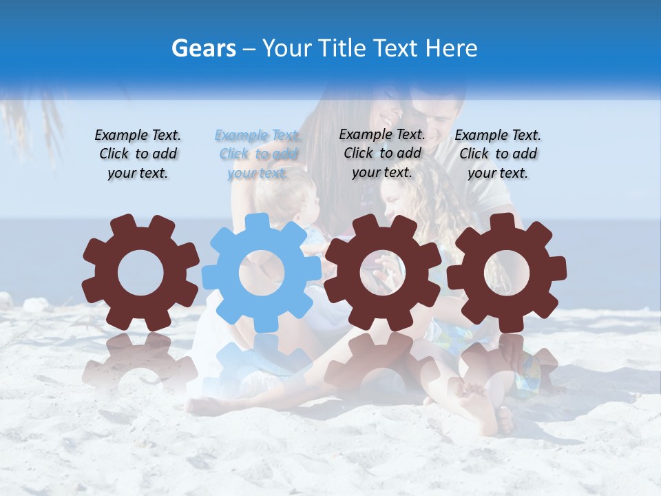 Family By The Sea PowerPoint Template