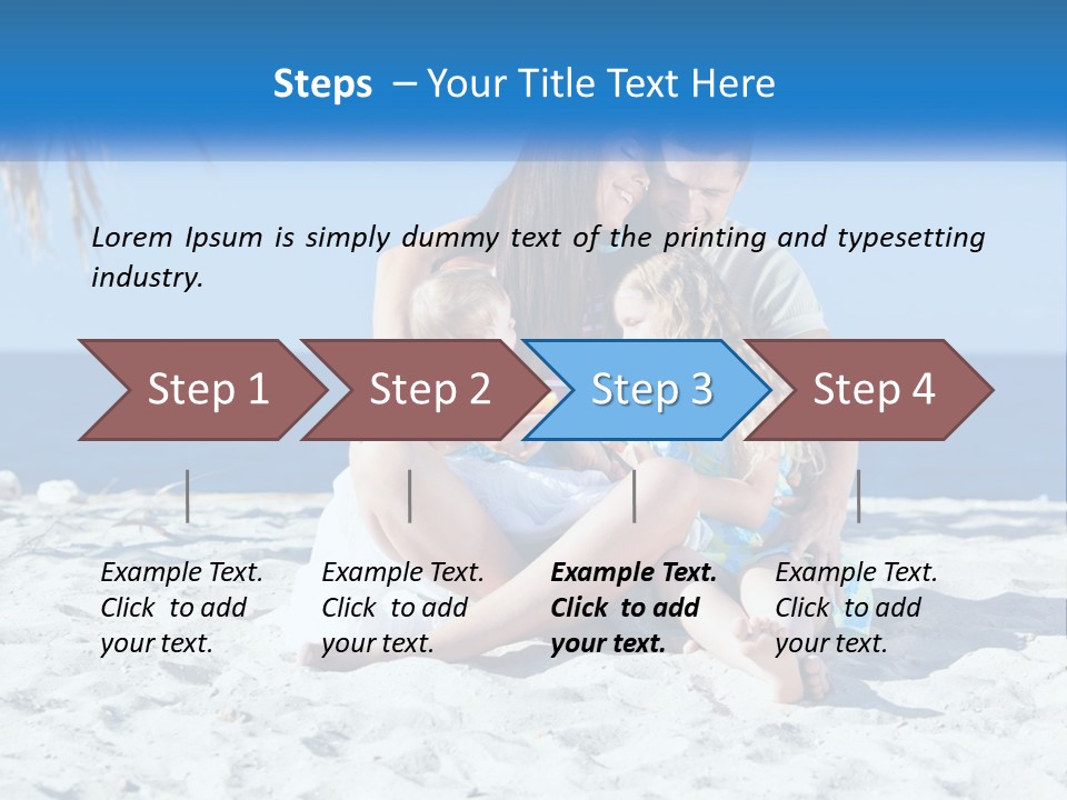 Family By The Sea PowerPoint Template