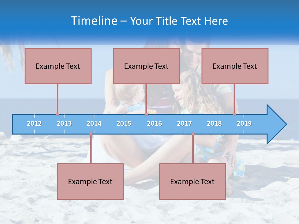 Family By The Sea PowerPoint Template