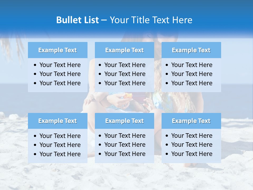 Family By The Sea PowerPoint Template