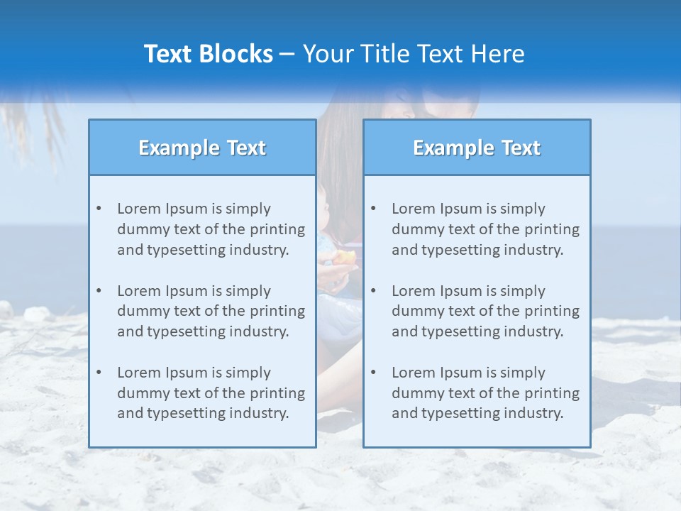 Family By The Sea PowerPoint Template