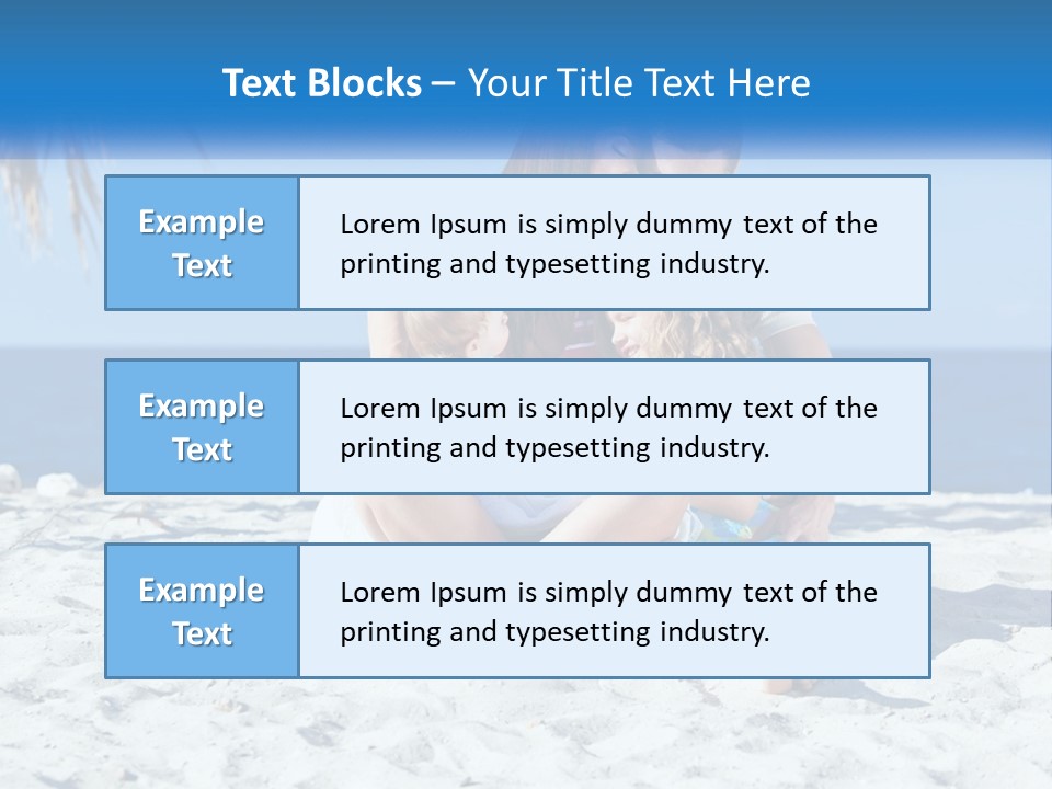 Family By The Sea PowerPoint Template