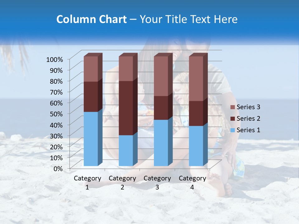 Family By The Sea PowerPoint Template