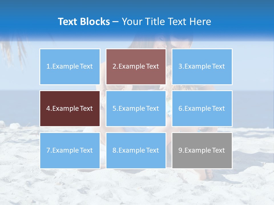 Family By The Sea PowerPoint Template