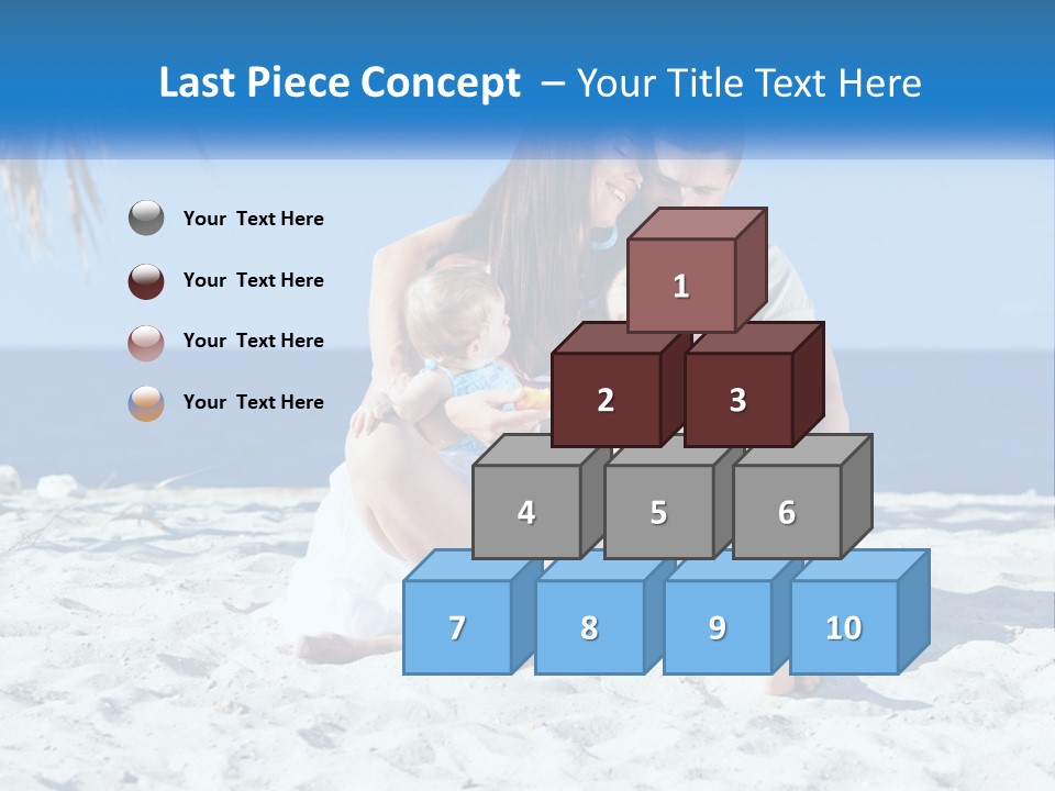 Family By The Sea PowerPoint Template