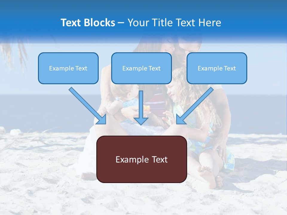 Family By The Sea PowerPoint Template