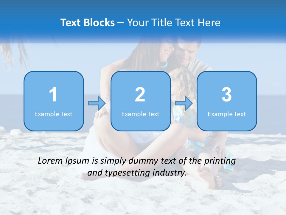 Family By The Sea PowerPoint Template