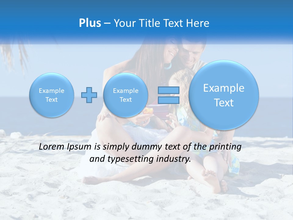 Family By The Sea PowerPoint Template