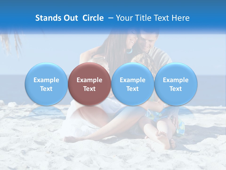 Family By The Sea PowerPoint Template