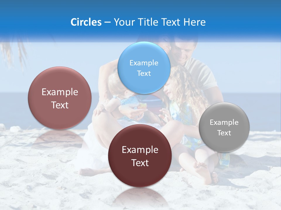 Family By The Sea PowerPoint Template