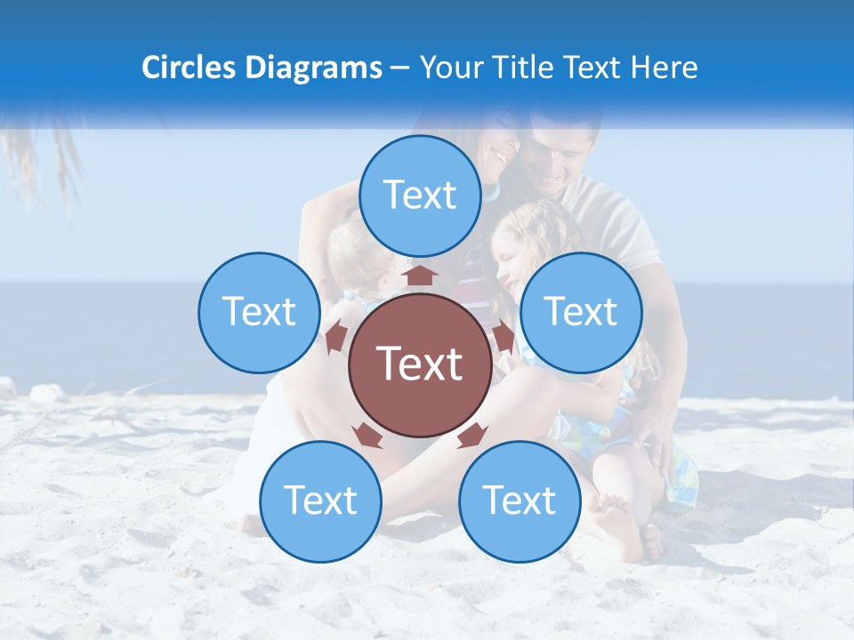 Family By The Sea PowerPoint Template