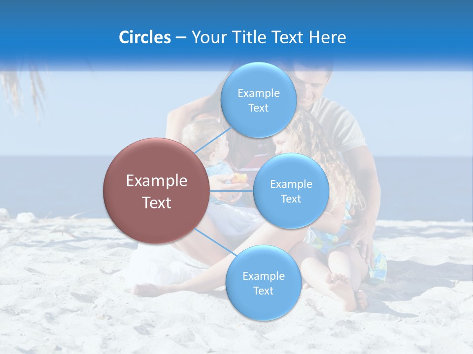 Family By The Sea PowerPoint Template