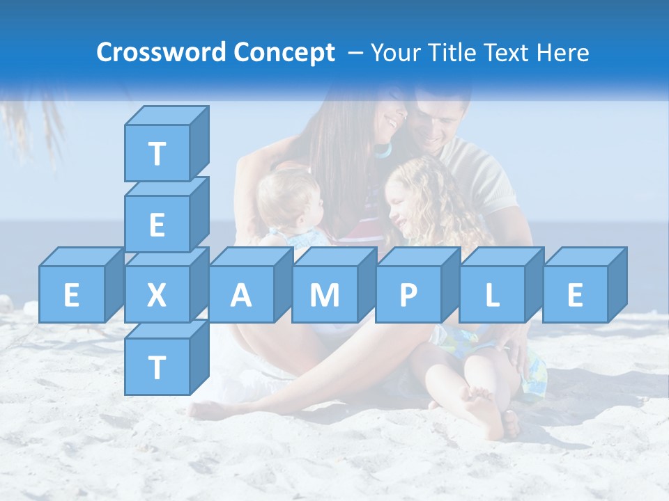 Family By The Sea PowerPoint Template