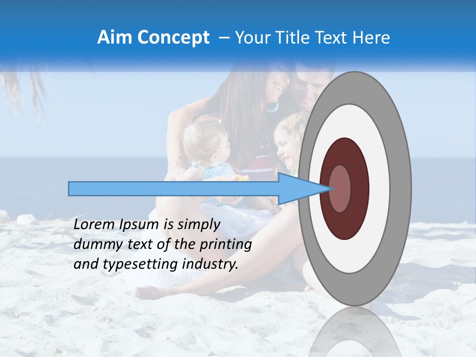 Family By The Sea PowerPoint Template