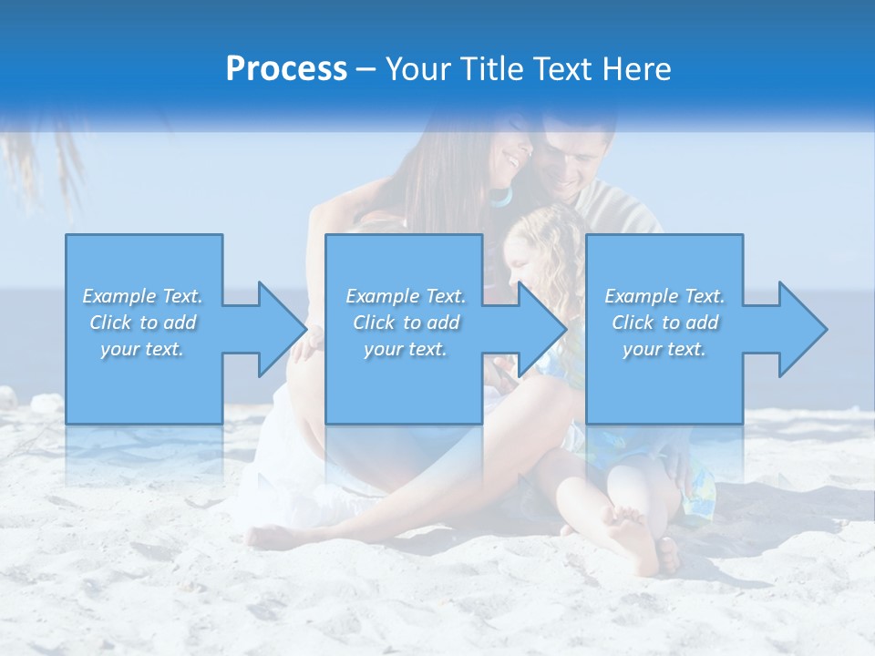 Family By The Sea PowerPoint Template