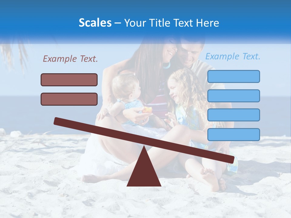 Family By The Sea PowerPoint Template
