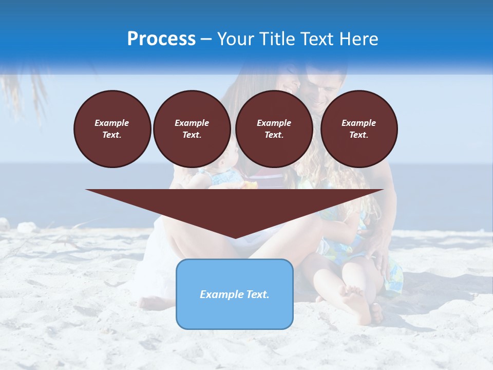 Family By The Sea PowerPoint Template