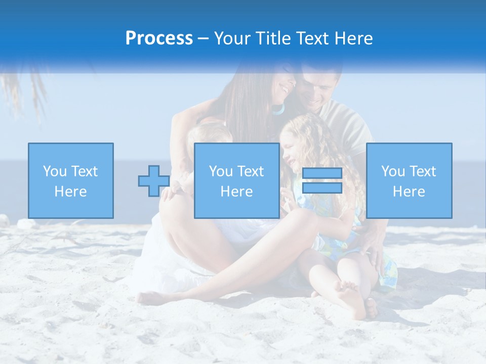 Family By The Sea PowerPoint Template