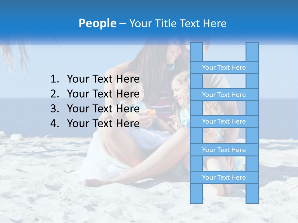Family By The Sea PowerPoint Template