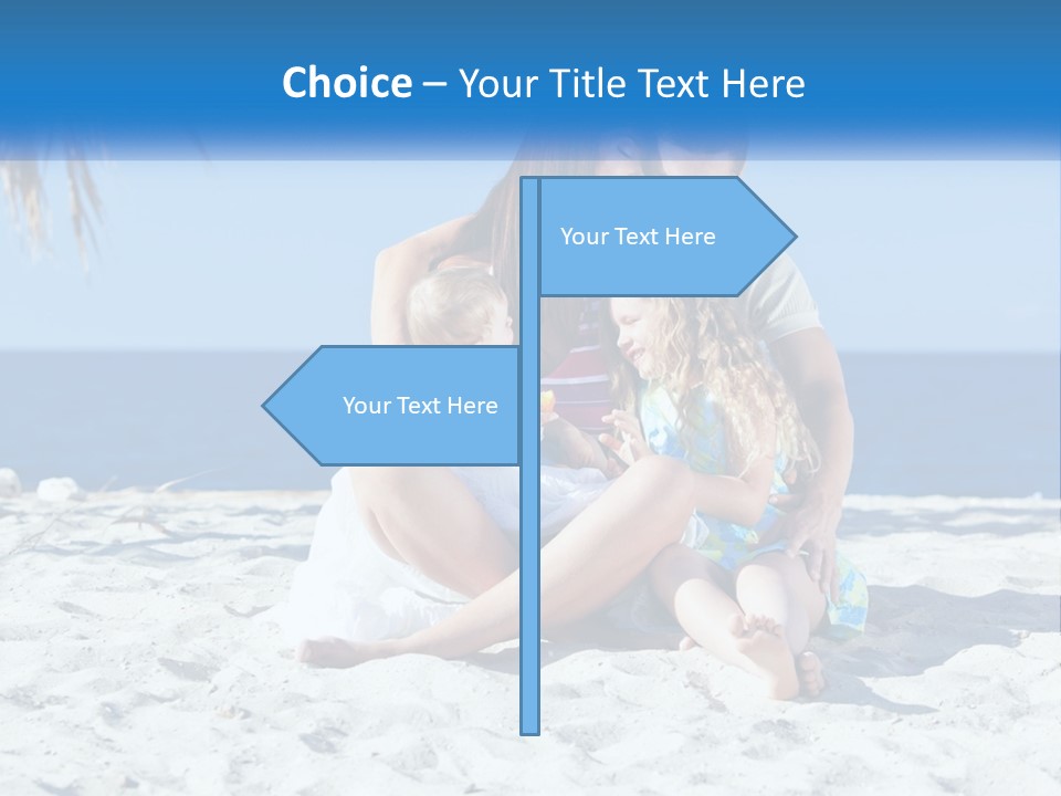 Family By The Sea PowerPoint Template