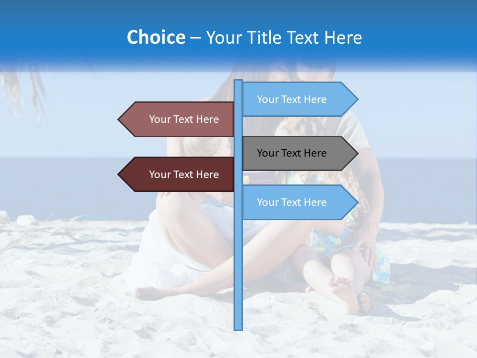 Family By The Sea PowerPoint Template