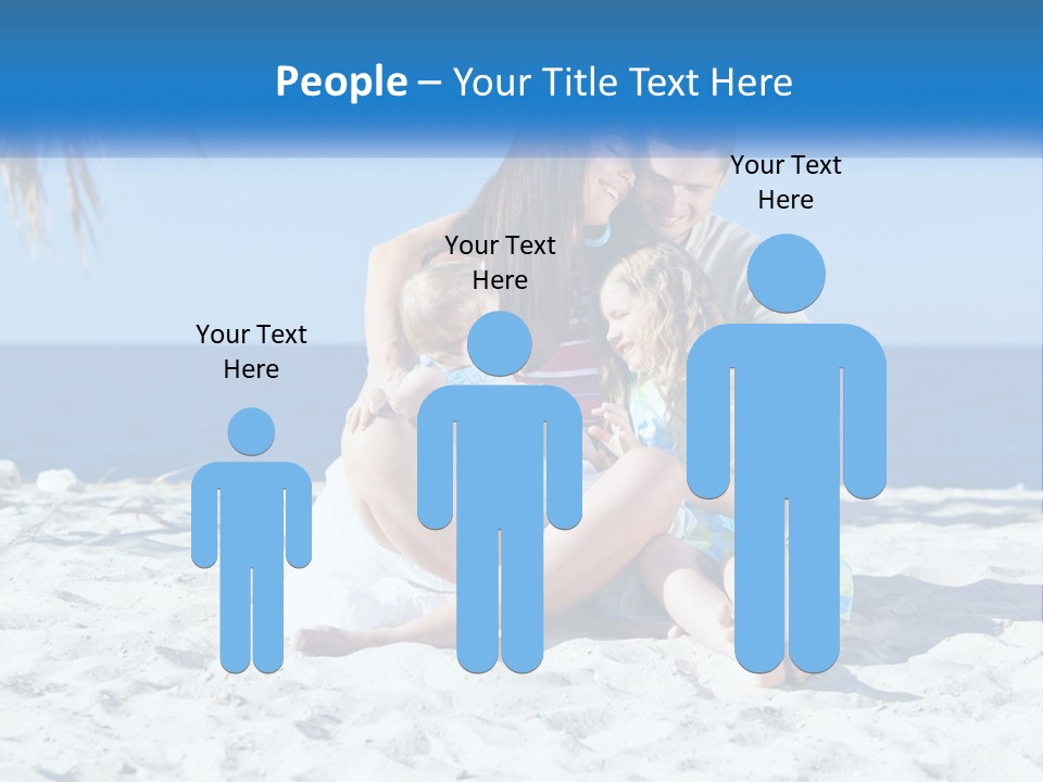 Family By The Sea PowerPoint Template