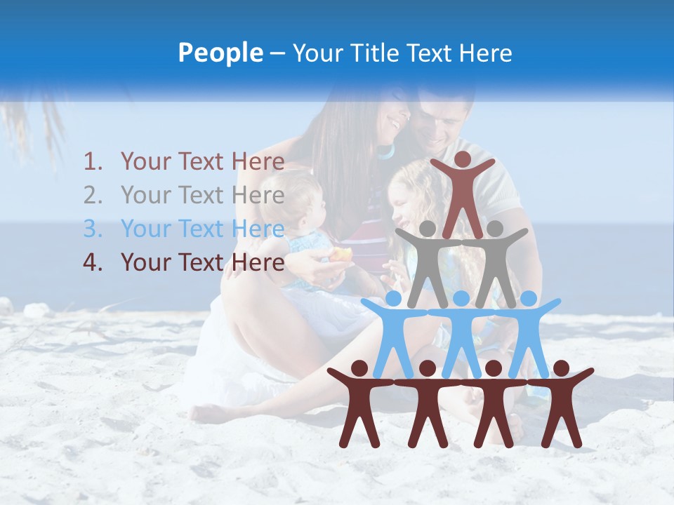Family By The Sea PowerPoint Template