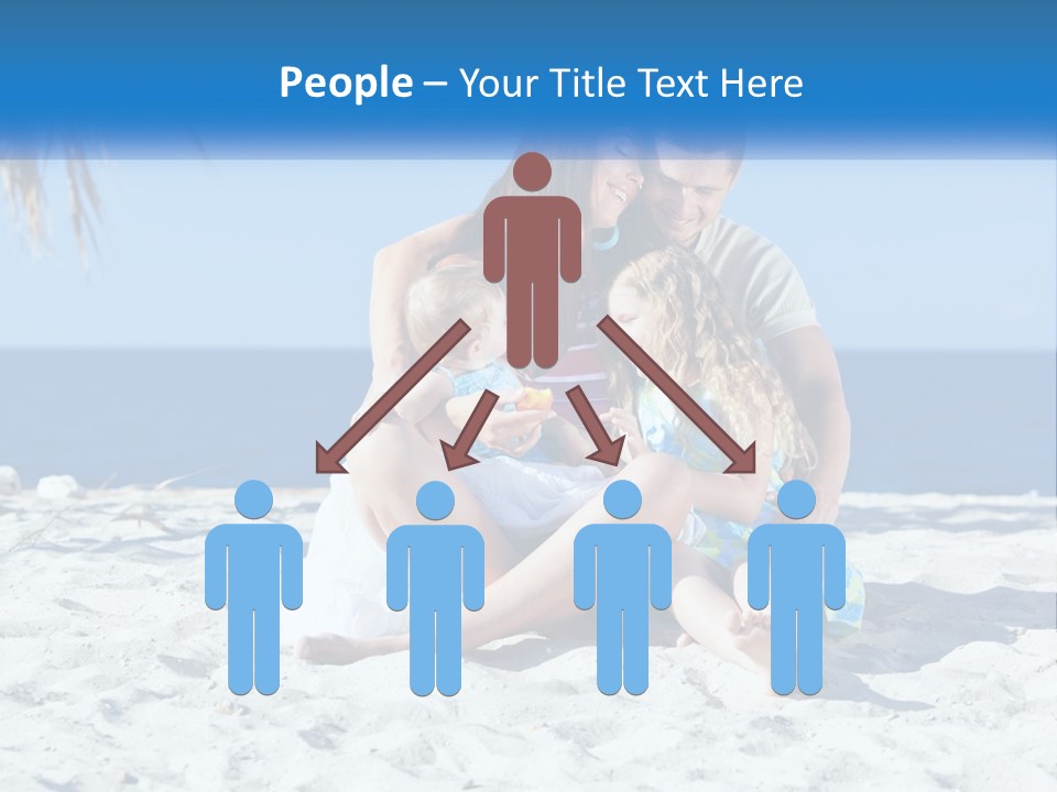 Family By The Sea PowerPoint Template