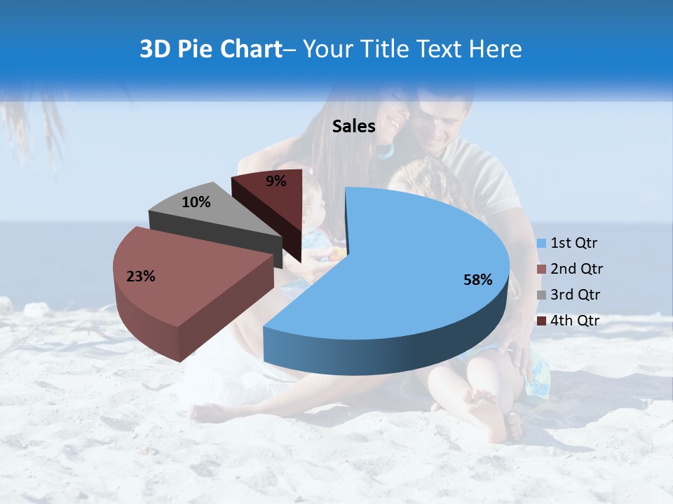 Family By The Sea PowerPoint Template