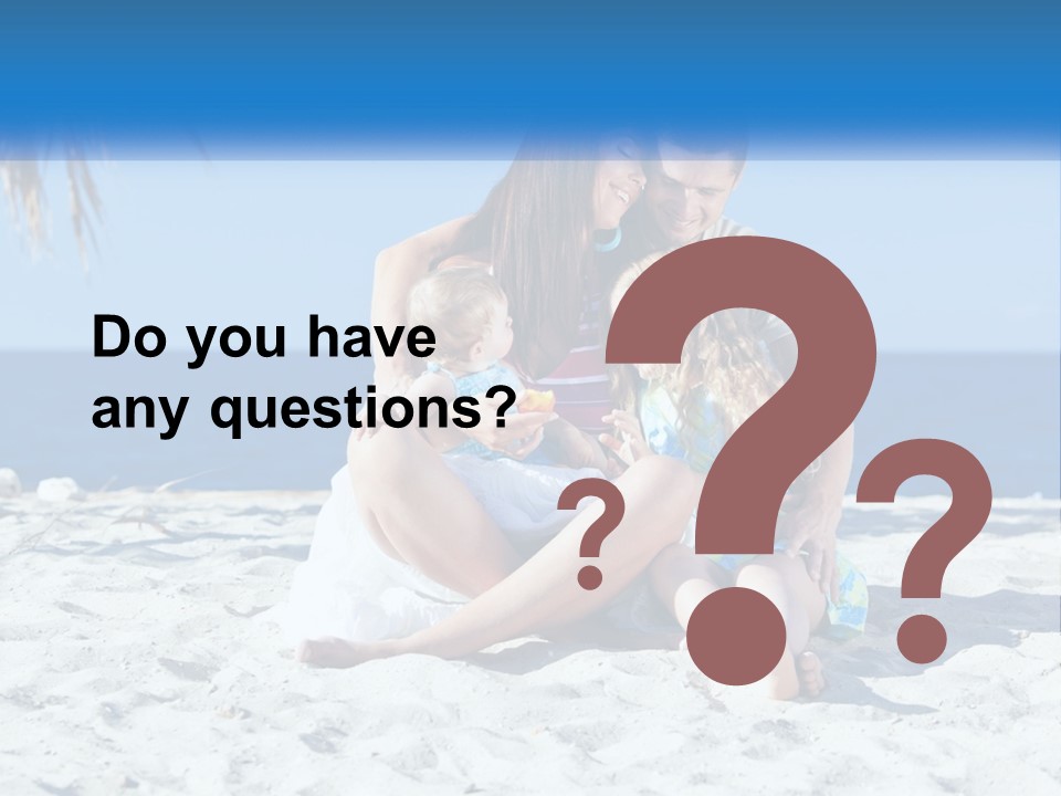 Family By The Sea PowerPoint Template