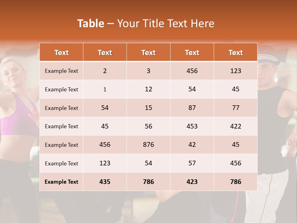 Choreography And Dancing PowerPoint Template