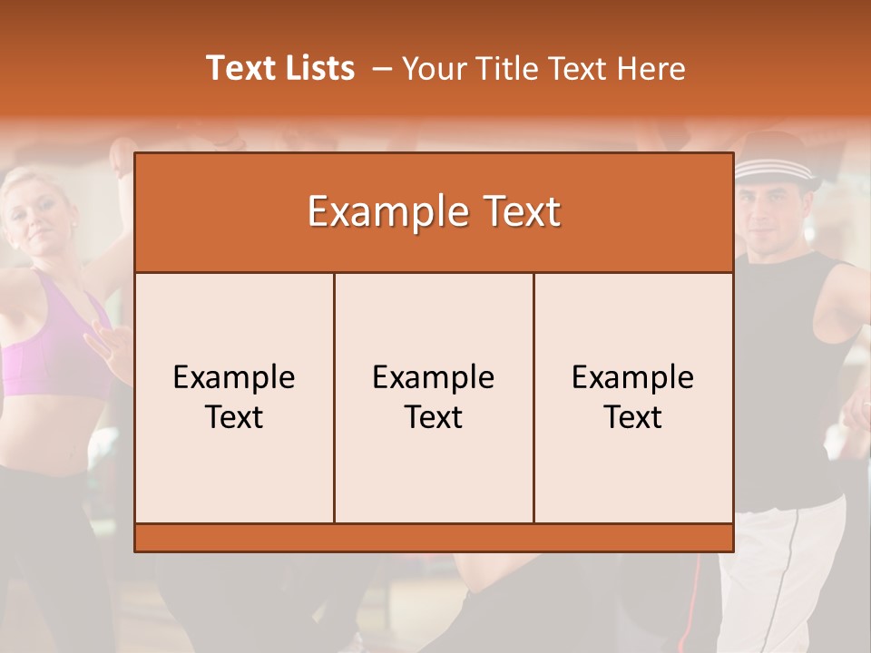 Choreography And Dancing PowerPoint Template