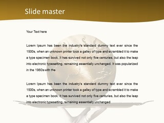 Planet On The Tray PowerPoint Template