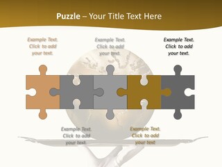 Planet On The Tray PowerPoint Template